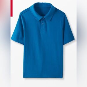 Hanna Andersson 100% Organic Cotton Blue Kids Polo Shirt